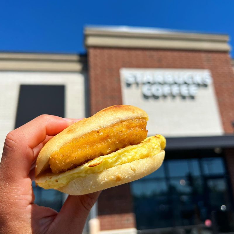 Starbucks Chicken, Maple Butter & Egg Biscuit