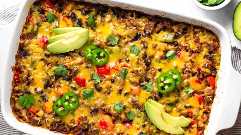 Burrito Casserole: All the Flavor, None of the Fuss