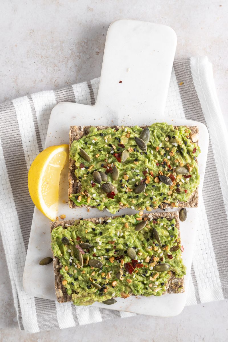 Avocado on Whole Grain Crackers