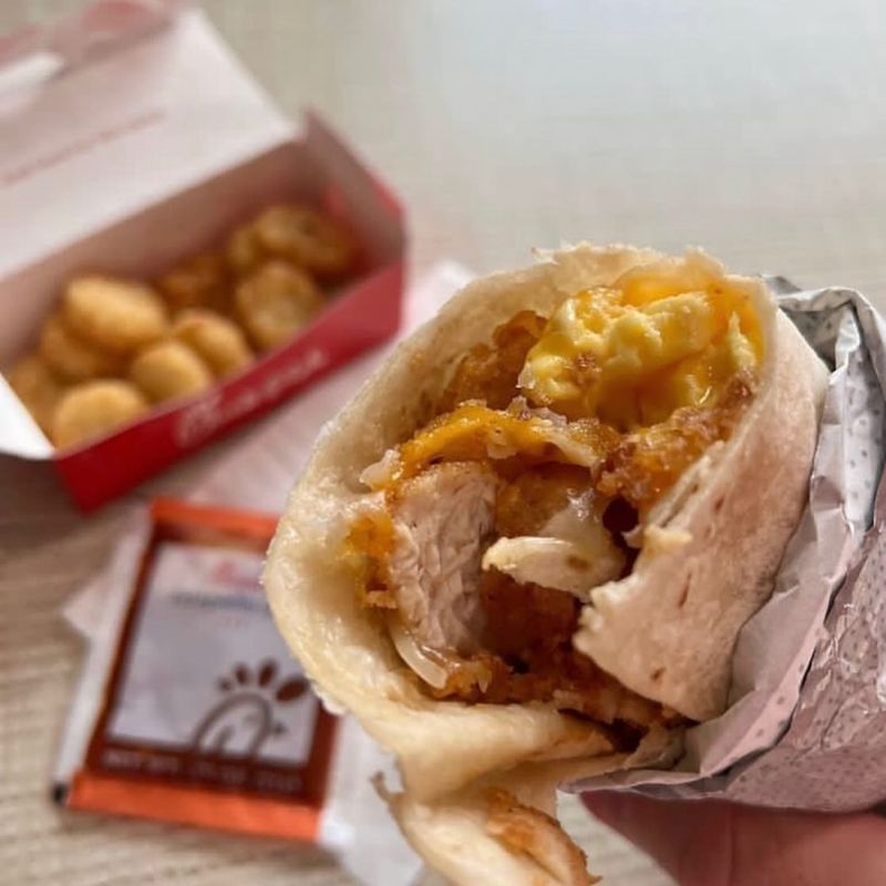 Hash Brown Scramble Burrito