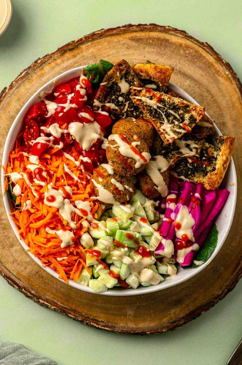 Meal-Prep Falafel Bowls with Tahini Sauce