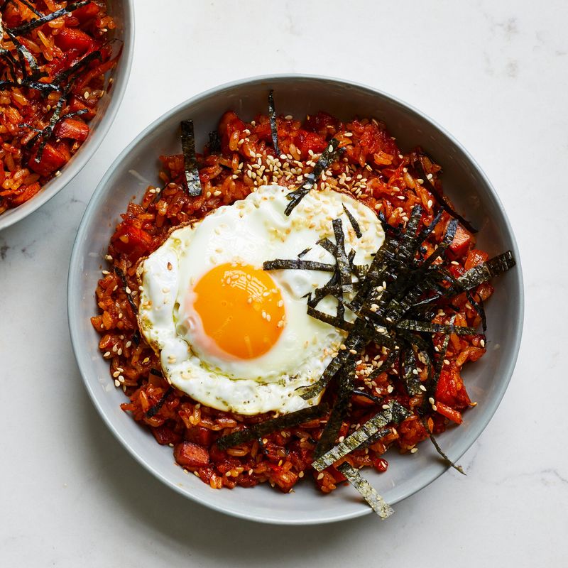 Spicy Kimchi Rice Bowl