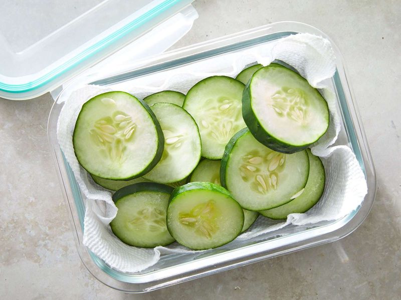 Storing Your Sliced Cucumbers Incorrectly