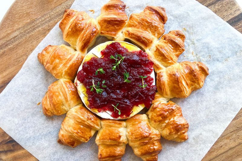 Brie and Cranberry Croissant Stuffing