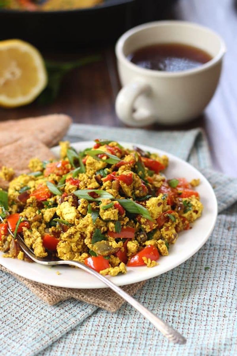 Mediterranean Tofu Scramble