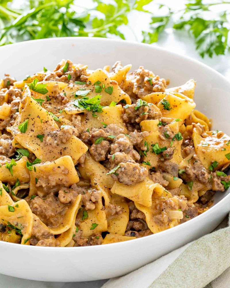 One-Pot Beef Stroganoff