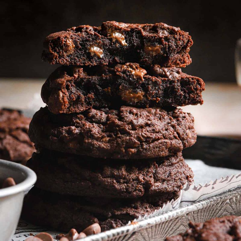 Triple Chocolate Chip Cookies