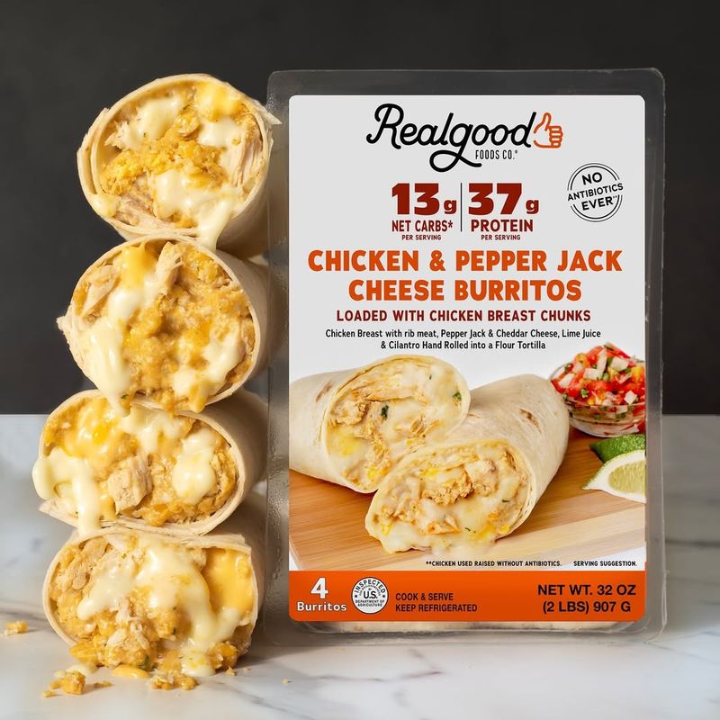 Realgood Chicken & Pepper Jack Cheese Burritos