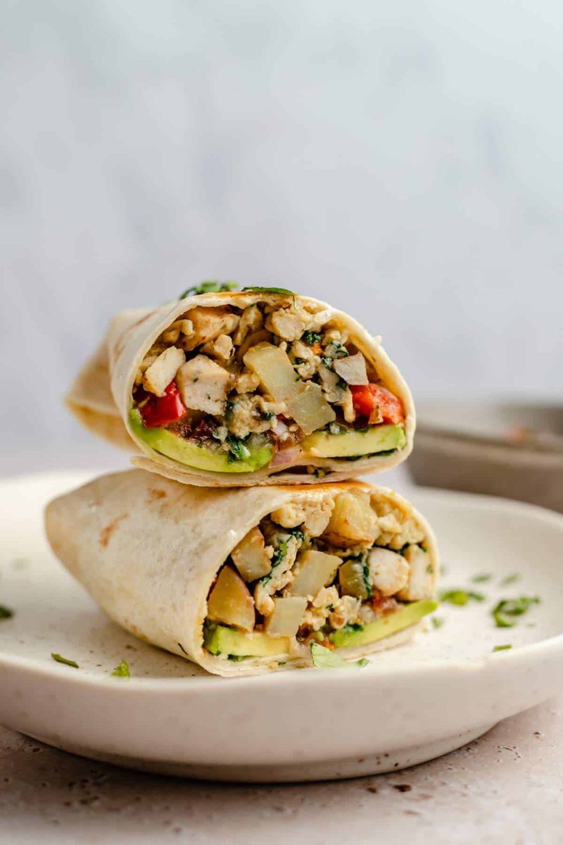 Breakfast Chicken Sausage Wrap