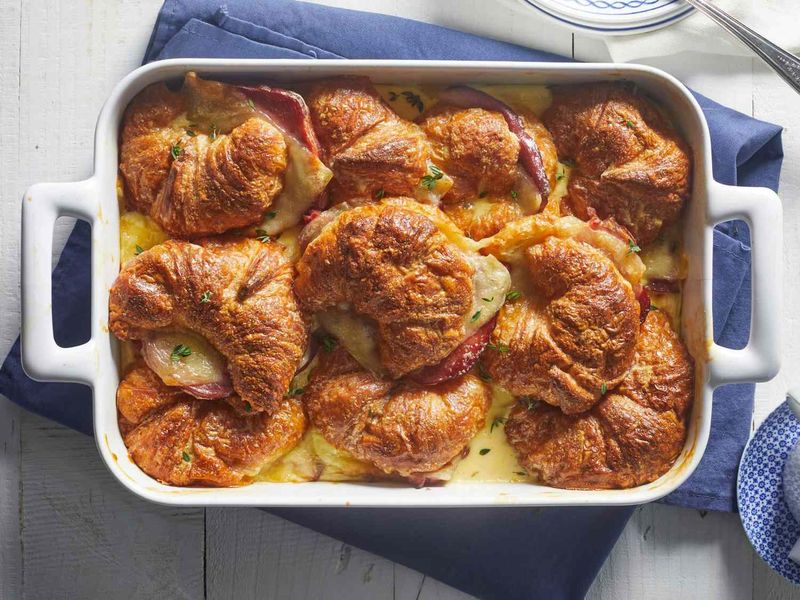 Ham and Swiss Croissant Stuffing