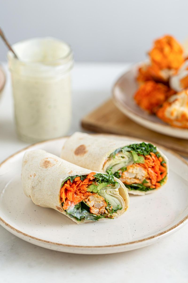 Buffalo Cauliflower Wraps