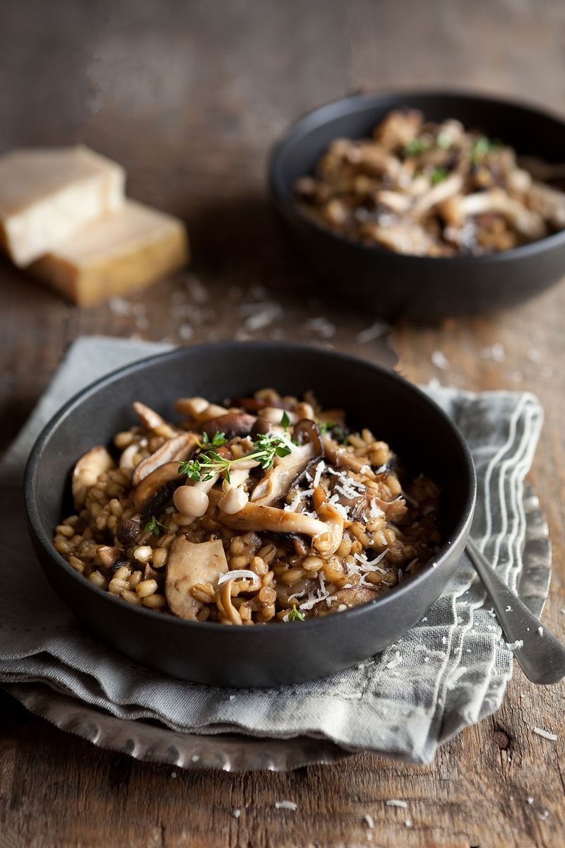 Barley Mushroom Risotto