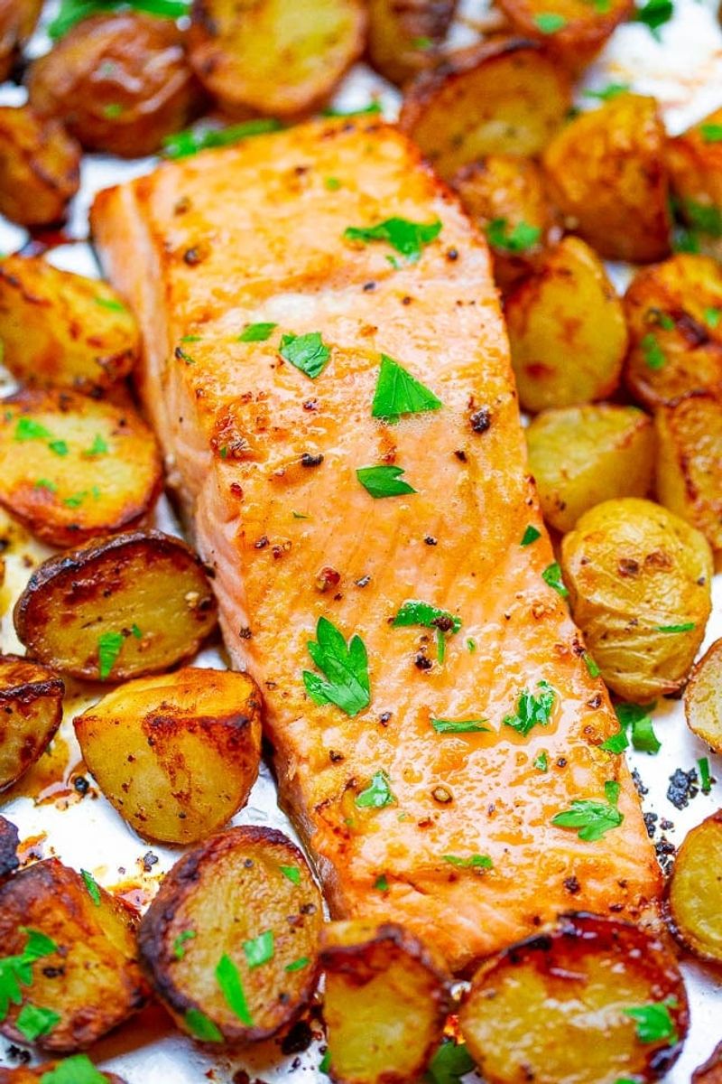 Sheet Pan Lemon Dijon Salmon