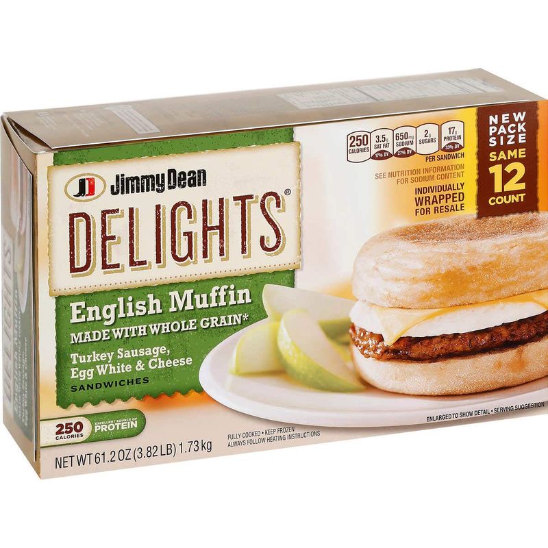 Delights Turkey Sausage, Egg White & Cheese English Muffin