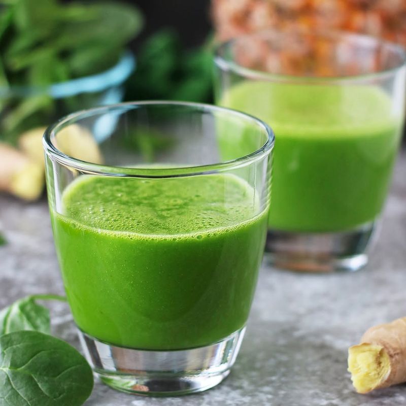 Homemade Smoothie with Protein and Greens