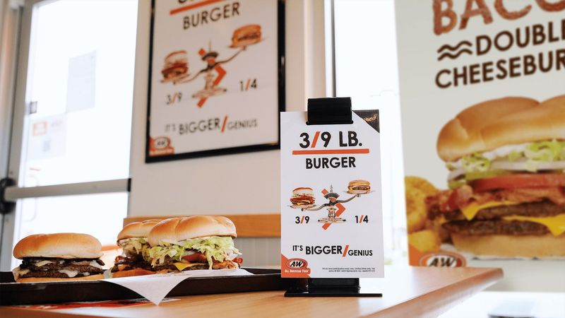 A&W's 1/3-Pound Burger