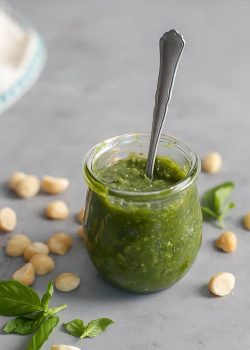 Savory Macadamia Nut Pesto