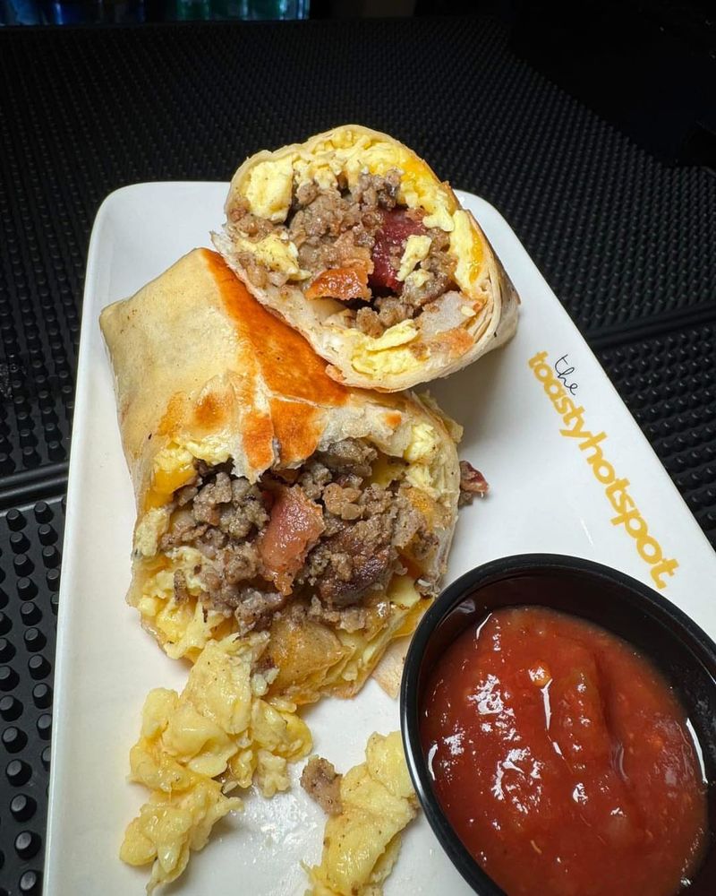 Del Taco's Breakfast Toasted Wrap