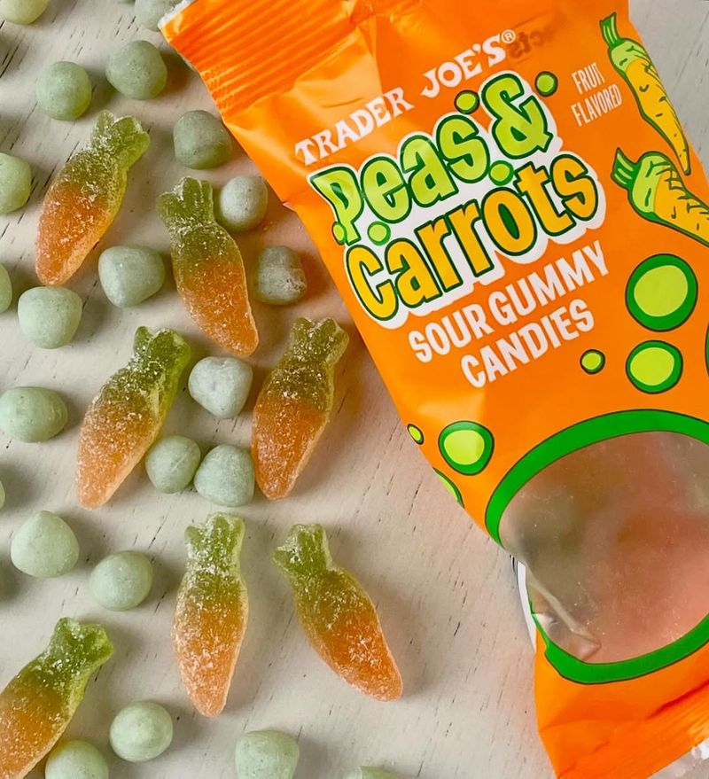 Peas & Carrots Sour Gummy Candies