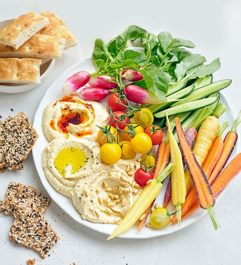 Hummus and Veggie Sticks