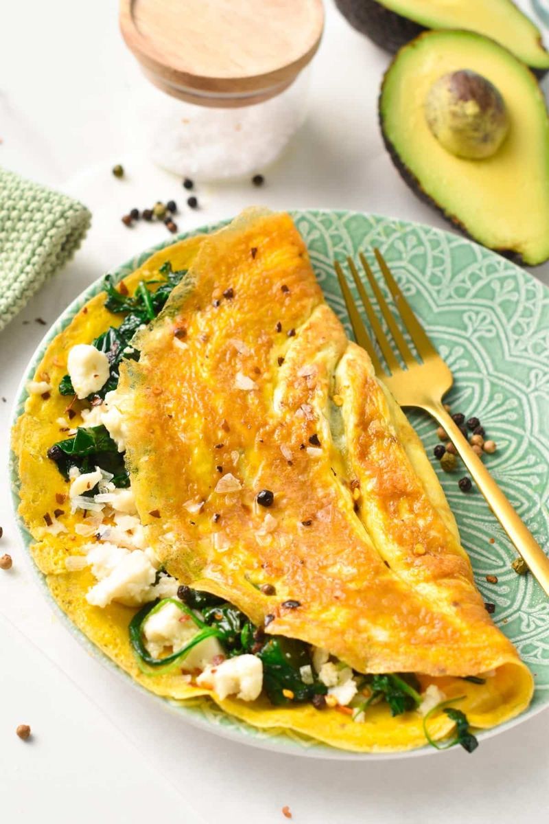 Spinach And Feta Omelet