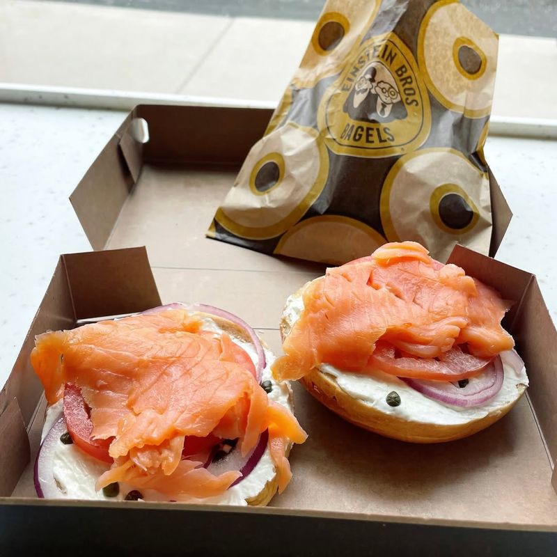 Einstein Bros. Bagels Nova Lox Sandwich