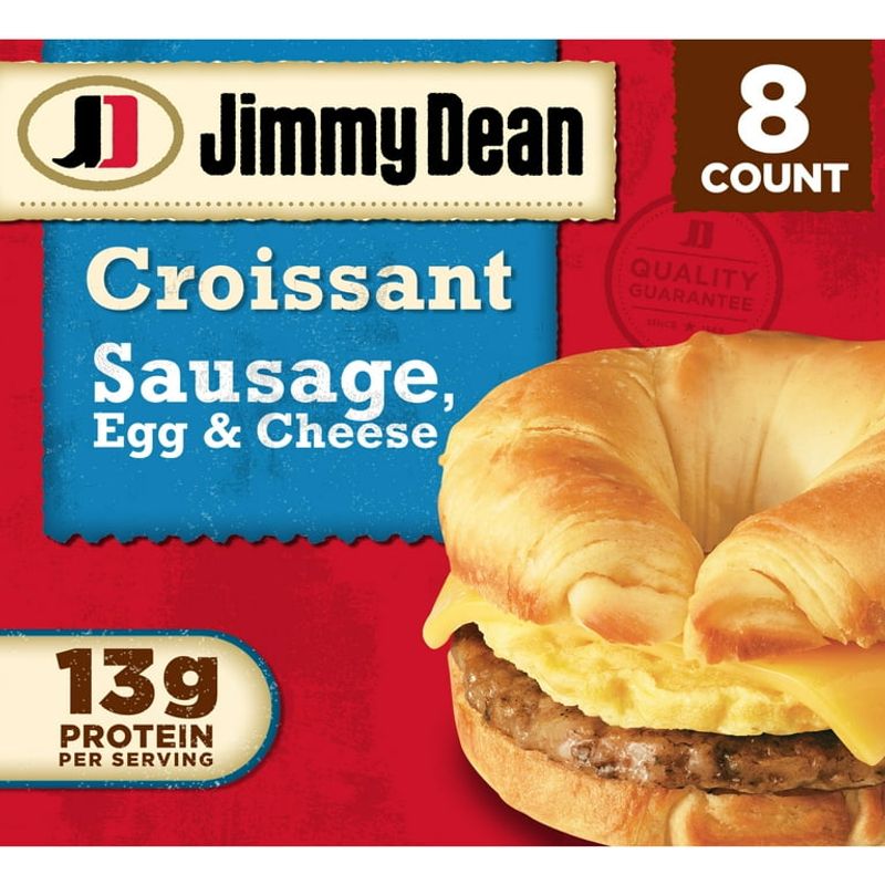 Croissant Sandwich with Sausage, Egg & Cheese