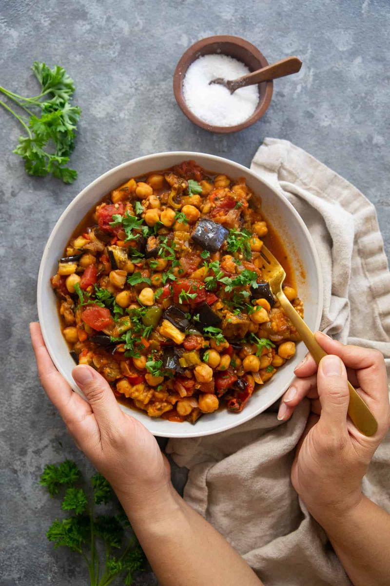 Eggplant and Chickpea Stew