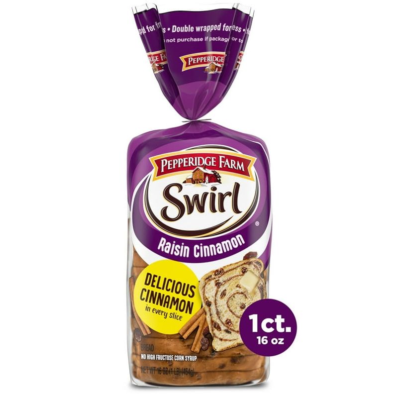 Flop: Pepperidge Farm Raisin Cinnamon Swirl Bread