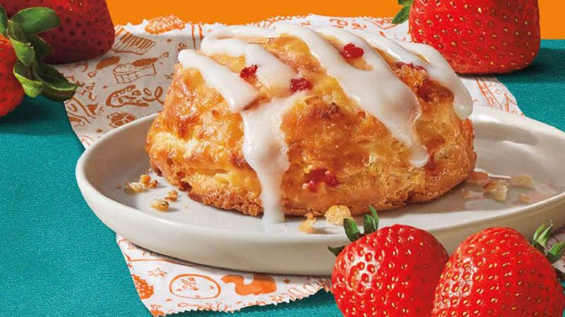 Strawberry biscuits