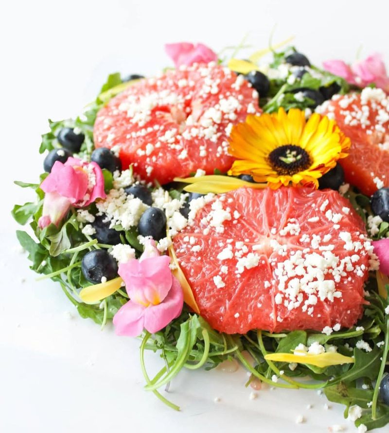 Edible Flower Salad