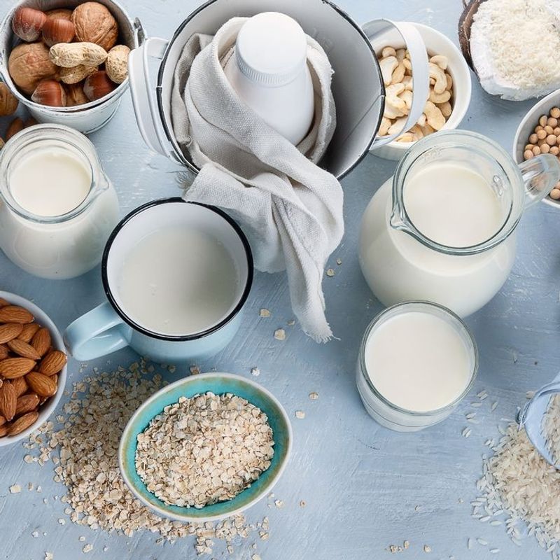 Milk Alternatives (Almond, Oat, Soy Milk)