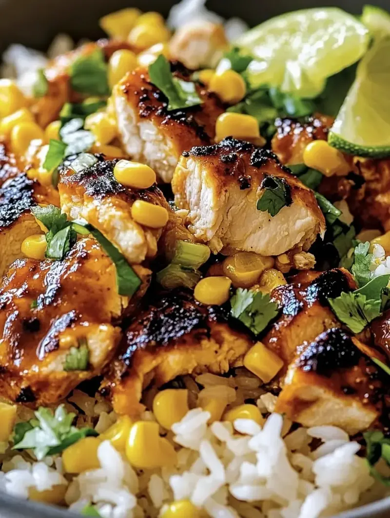 Chicken Corn Rice Bowls