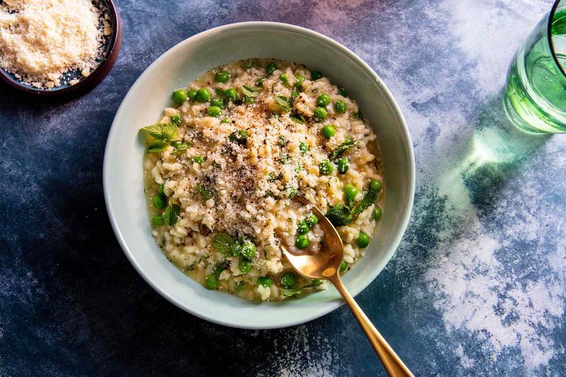 Mint Pea Risotto