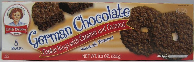 German Chocolate Cookie Rings