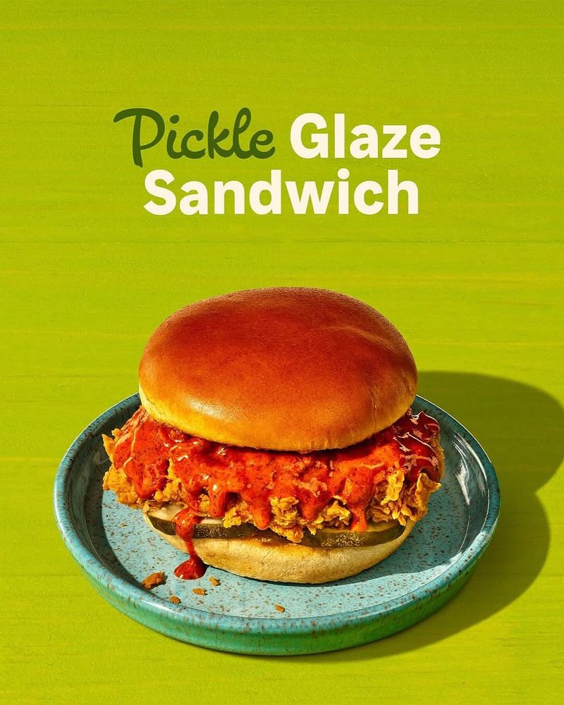 Pickle glaze chicken sandwich