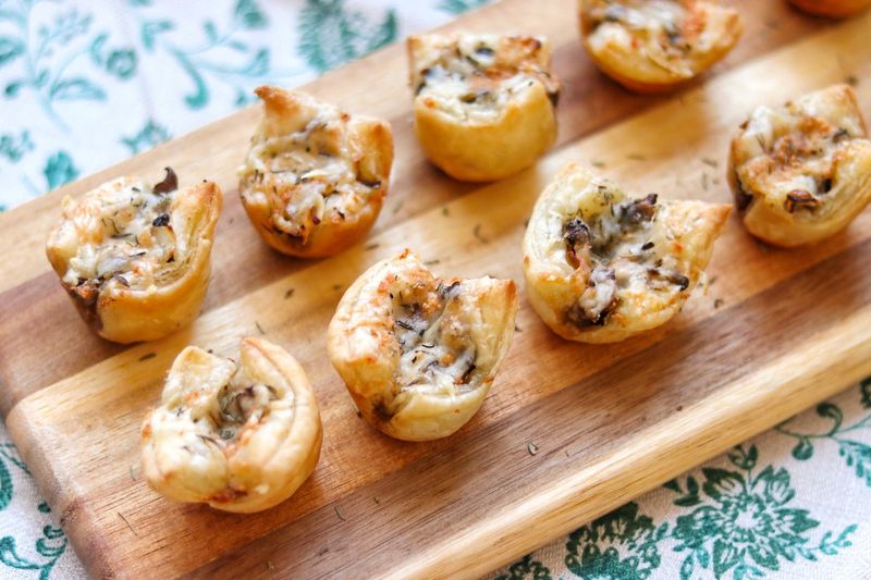 Herbed Mushroom and Gruyère Tartlets