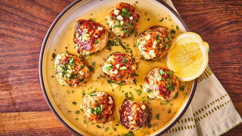 Garlic Butter Chicken Meatballs