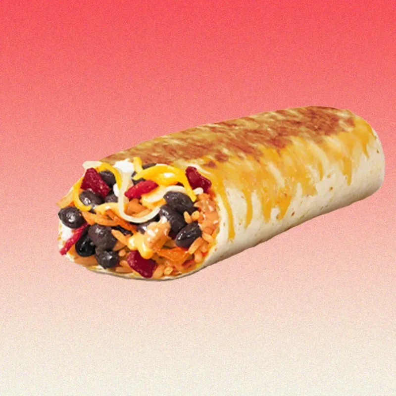 Black Bean Grilled Cheese Burrito
