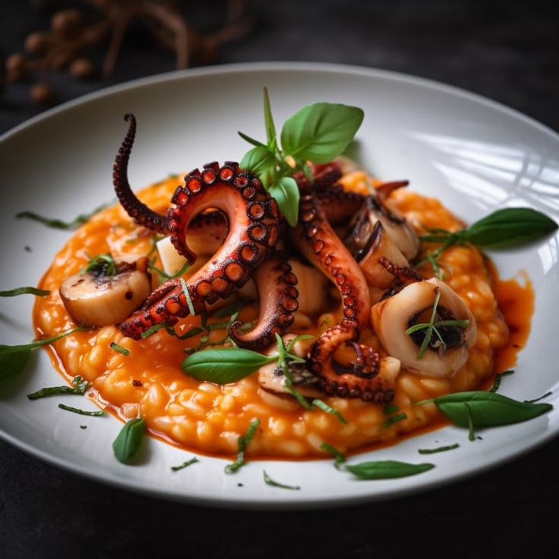 Octopus and Black Garlic Risotto