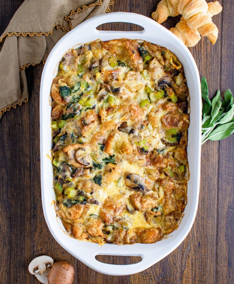 Butternut Squash and Sage Croissant Stuffing