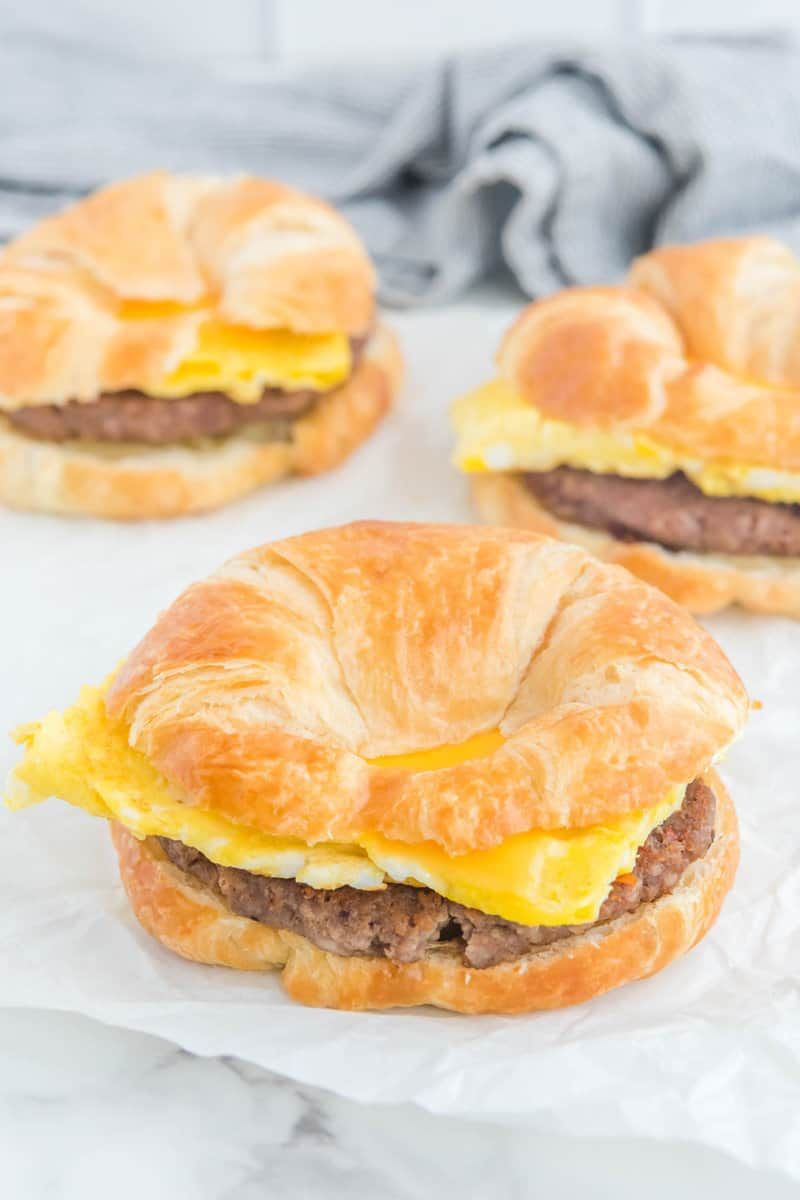 Croissan’wich with Sausage