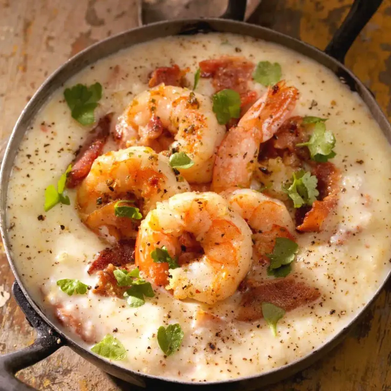 Shrimp N' Grits Skillet