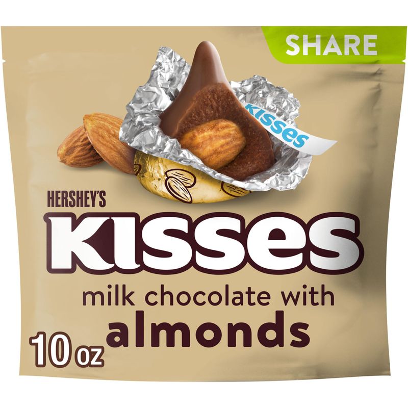 Hershey's Kisses Milk Chocolate With Almonds