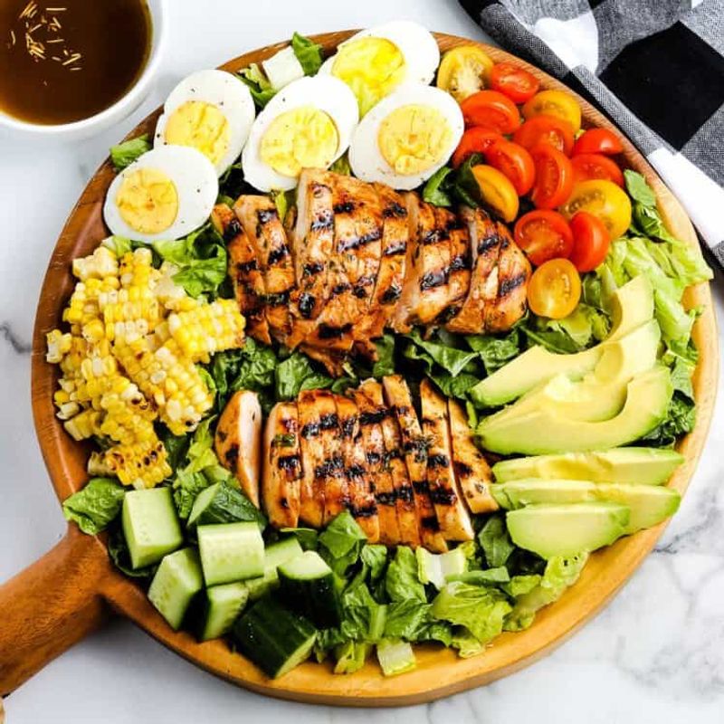 Grilled Chicken Strips or Hard-Boiled Eggs