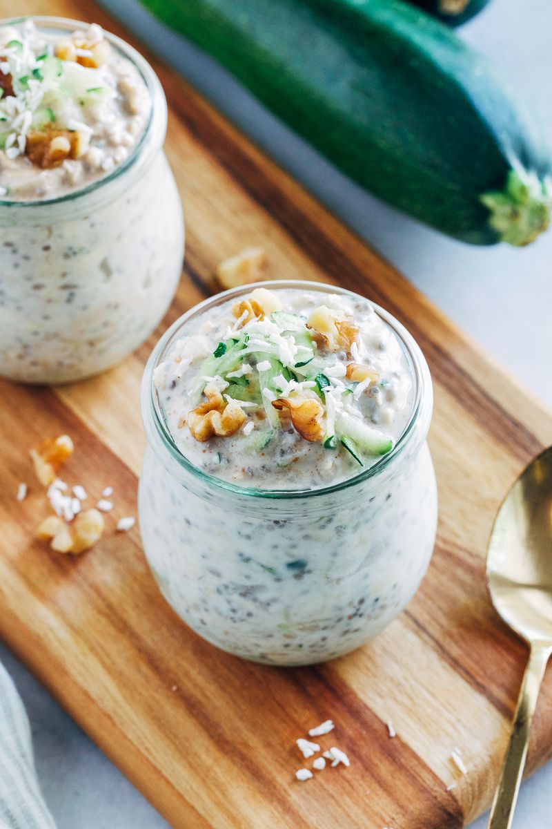 Zucchini Bread Overnight Oats