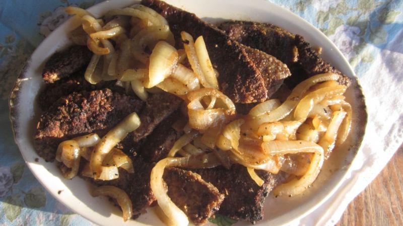 Breakfast Liver and Onions
