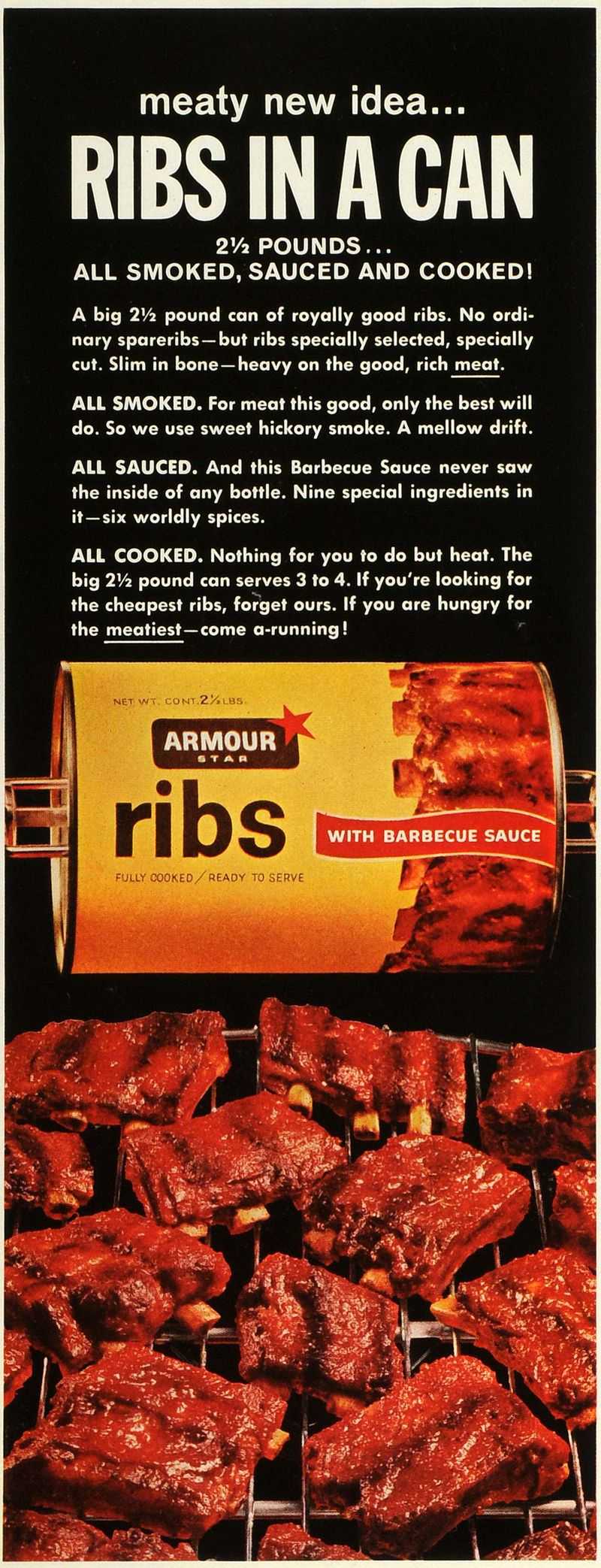 Armour Star BBQ Ribs In A Can