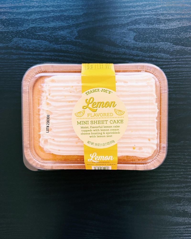 Lemon Flavored Mini Sheet Cake