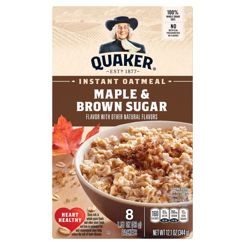 Quaker Maple & Brown Sugar Instant Oatmeal